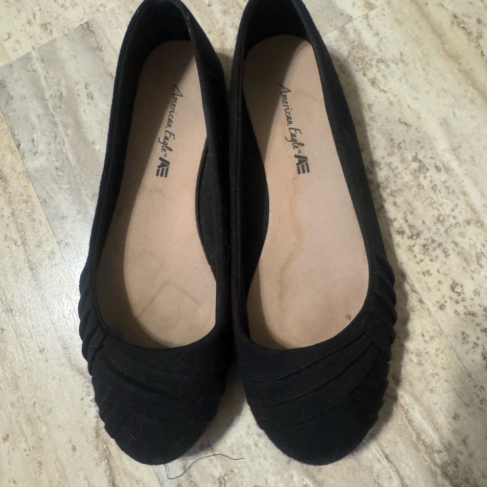 American Eagle Outfitters Black Ballet Flats